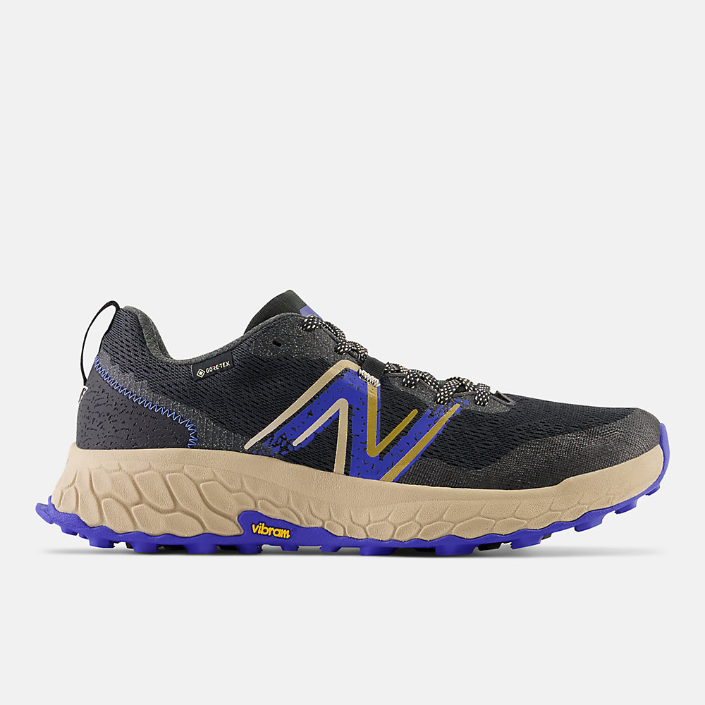 New Balance Fresh Foam X Hierro v7 Gore-Tex® Shoes Black with Marine Blue